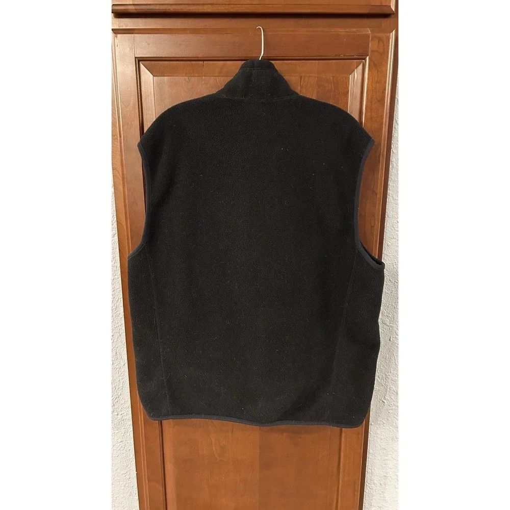 Patagonia Synchilla Vest Men's XL Black Fleece Zip Pockets
